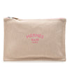 Hermès Large Toile Bain New Yachting Flat Pouch Secondhand