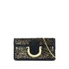 Ferragamo Sequin Embellished Satin Gancini Thalia Shoulder Bag Secondhand