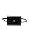 Balenciaga Croc Embossed Leather Sharp Belt Bag XS Secondhand