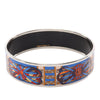 Hermès Wide Sunburst Rubans de Cheval Enamel Bangle 70 Secondhand