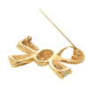 Dior Gold Plated Strass Bow Brooch Secondhand