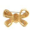 Dior Gold Plated Strass Bow Brooch Secondhand