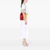 Bottega Veneta Tricolor Nappa Intrecciato Drawstring Bucket Bag Secondhand