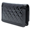 Chanel Quilted Patent Boy Wallet on Chain Secondhand