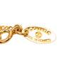 Secondhand Chanel CC Gold Plated Strass Round Pendant Necklace