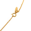 Secondhand Chanel CC Gold Plated Strass Round Pendant Necklace