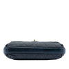 Chanel CC Quilted Denim and Calfskin Front Pocket Single Flap Secondhand