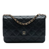 Chanel CC Quilted Caviar Wallet on Chain Secondhand