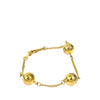 Chanel Gold Plated Sphere Charm Chain Bracelet Secondhand