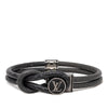 Louis Vuitton Monogram Eclipse and Taiga Loop It Bracelet Secondhand