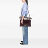 Burberry House Check Trimmed Leather Big Crush Convertible Tote Secondhand