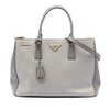 Prada Medium Bicolor Saffiano Lux Galleria Double Zip Satchel Secondhand