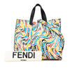 Fendi Sarah Coleman Leather Vertigo Shopper Tote Secondhand