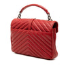 Saint Laurent Medium Chevron Sheepskin Monogram College Satchel Secondhand