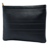 Dior Embossed Calfskin Logo Zip Clutch Secondhand