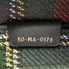 Dior Large Embroidered Canvas Tartan Check Book Tote Secondhand