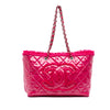 Secondhand Chanel Quilted Tweed PVC Funny Tote