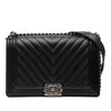 Chanel Medium Chevron Lambskin Boy Flap Secondhand