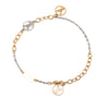 Louis Vuitton Gold Plated and Silver Plated Logomania Bracelet Secondhand