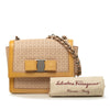 Ferragamo Mini Patent Trimmed Perforated Leather Vara Ginny Crossbody Secondhand