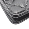 Chanel CC Square Quilted Caviar Wallet on Chain Secondhand