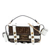 Fendi Mini Zucca Glazed Fabric Cage Baguette Satchel Secondhand