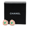 Chanel CC Resin Heart Clip On Earrings Secondhand