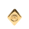 Chanel CC Gold Plated Rhombus Brooch Secondhand