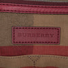 Burberry Medium Mega Check Canvas and Grained Calfskin Ashby Tassel Bucket Bag Secondhand