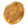 Chanel Gold Plated CC Round Brooch Secondhand