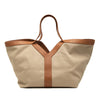 Saint Laurent Leather Trimmed Canvas Y Tote Secondhand