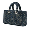 Dior Medium Denim Cannage Eyelet Lady D Joy Secondhand