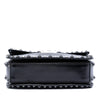 Valentino Medium Craquele Calfskin Guitar Strap Rockstud Rolling Flap Crossbody Secondhand