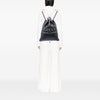 Gucci Grained Calfskin Web Logo Drawstring Backpack Secondhand