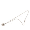 Chanel CC Brass Strass Flower Pendant Necklace Secondhand
