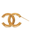 Secondhand Chanel CC Gold Plated Strass Brooch