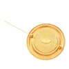 Chanel Gold Plated 31 Rue Cambon Round Brooch Secondhand