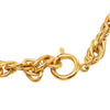 Chanel CC Gold Plated and Strass Pendant Necklace Secondhand