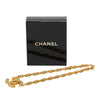 Chanel CC Gold Plated and Strass Pendant Necklace Secondhand