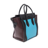 Celine Mini Tricolor Leather Luggage Tote Secondhand