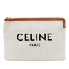 Celine Large Canvas Logo Clutch Secondhand
