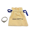 Louis Vuitton Palladium Plated and Strass LV Iconic Ring Metal Secondhand