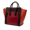 Celine Mini Tricolor Leather Luggage Tote Secondhand