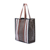 Burberry TB Monogram E-Canvas Stripe Vertical Tote Secondhand