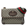 Gucci Medium GG Supreme Web Neo Vintage Double Flap Messenger Bag Secondhand