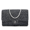 Chanel Jumbo Classic Tweed and Calfskin Single Flap Secondhand