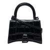 Balenciaga Mini Croc Embossed Calfskin Hourglass Top Handle Bag Secondhand