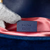 Gucci Small GG Marmont Matelasse Velvet Shoulder Bag Secondhand
