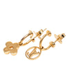 Louis Vuitton Gold Plated Blooming Push Back Earrings Secondhand