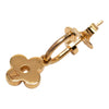 Louis Vuitton Gold Plated Blooming Push Back Earrings Secondhand